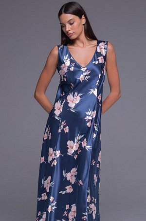 Viola 7508 Классическая длинная сорочка Mia-Amore с вертикальными рельефами выполнена из принтованного искусственного шёлка.
Состав 100% полиэстер