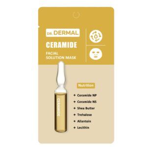 DR.DERMAL FACIAL SOLUTION MASK CERAMIDE 25ml Питательная тканевая маска для лица с керамидами 25мл