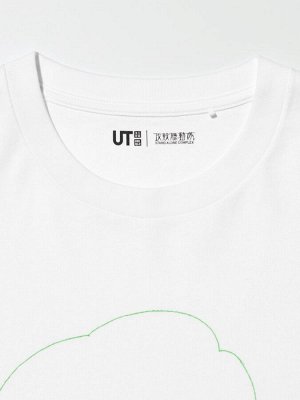 UNIQLO UT - хлопковая футболка с принтом "Призрак в доспехах" - 00 WHITE