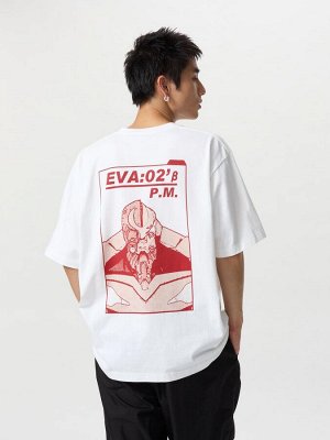 UNIQLO UT - хлопковая футболка с принтом "Евангелион" - 00 WHITE