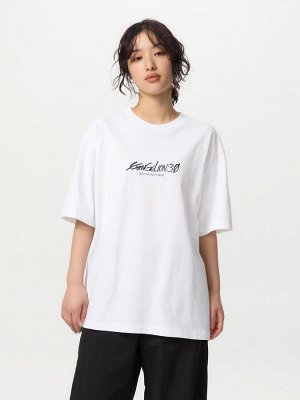 UNIQLO UT - хлопковая футболка с принтом "Евангелион" - 00 WHITE