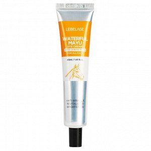 LEBELAGE EYE CREAM WATERFUL MAYU (40ml), Омолаживающий крем для кожи вокруг глаз с лошадиным жиром (40мл)