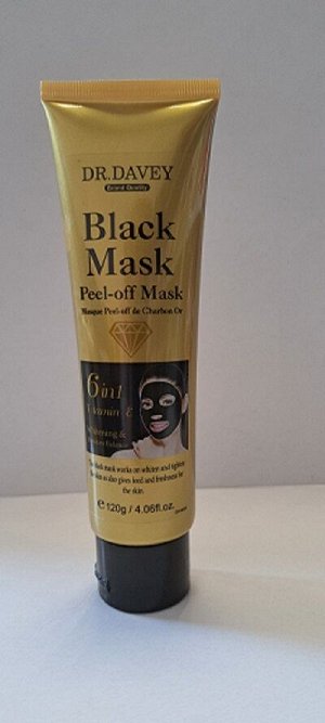 Dr. DAVEY Black Peel Off Mask With Collagen and Charcoal 120g