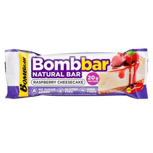 Батончик Bombbar протеиновый RASPBERRY CHEESECAKE 60 г 1/20