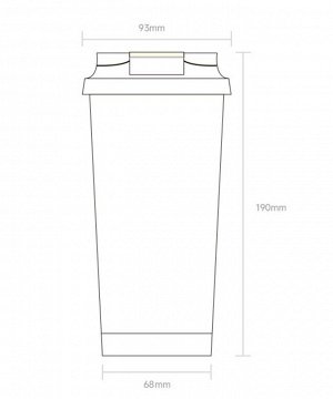 Термокружка Xiaomi Quange BW613-500 с функцией перемешивания (500мл)