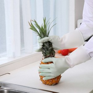 Перчатки хозяйственные резиновые (розовые)