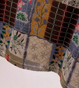 Футболка с круглым вырезом и принтом, коричневый
