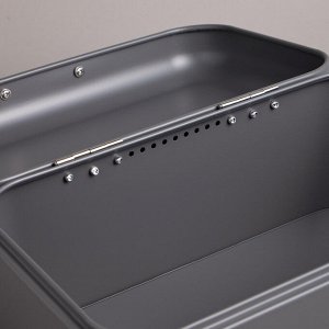 Хлебница с двумя банками для сыпучих продуктов, 30x19,5x15,5 см, диаметр банок 11,5 см, высота 16,5 см, 1 шт.