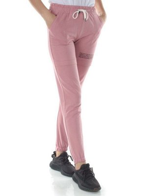 QB-65 PINK Брюки спортивные женские (95% хлопок, 5% стрейч) P&S