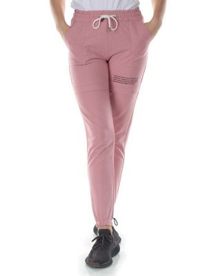 QB-65 PINK Брюки спортивные женские (95% хлопок, 5% стрейч) P&S