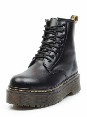 04-MB6022-1 BLACK Ботинки зимние женские (натуральная кожа, натуральный мех)