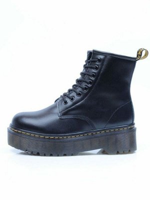 04-MB6022-1 BLACK Ботинки зимние женские (натуральная кожа, натуральный мех)