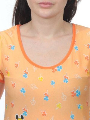 2313 ORANGE Платье женское (80% хлопок, 20% полиэстер)