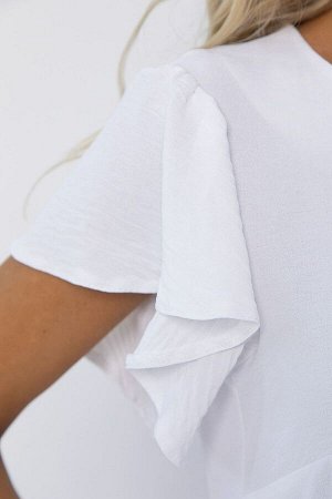 LT Collection Платье Ветер перемен (бело-сиреневое) П13585-4М