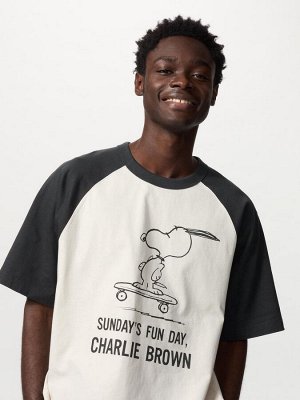 UNIQLO Футболка унисекс, темно-серый