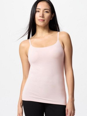 UNIQLO Топ на бретелька с чашками, розовый