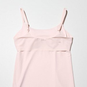 UNIQLO Топ на бретелька с чашками, розовый