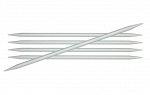 45111 Knit Pro Спицы чулочные Basix Aluminum 2мм/20см, алюминий, серебристый, 5шт