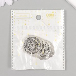 Декор металл для творчества «Оттиск печати, Король», набор 5 шт., 3x3 см