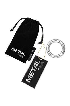Кольцо на пенис Metal by TOYFA, серебряное, ? 3,5 см