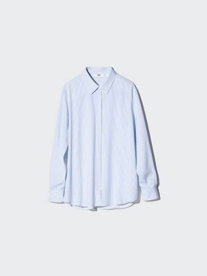 UNIQLO Rayon Blouse Stripe – блузка из мягкого поли-рейона в полоску