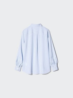 UNIQLO Rayon Blouse Stripe – блузка из мягкого поли-рейона в полоску