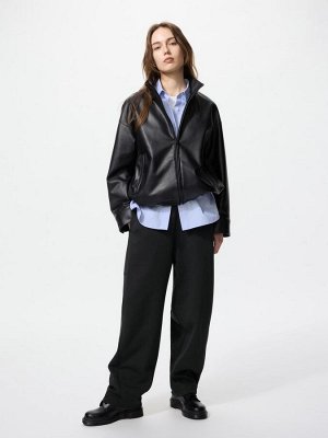 UNIQLO Dry Sweat Curve Pants – брюки из дышащей ткани с изогнутым силуэтом - 09 BLACK