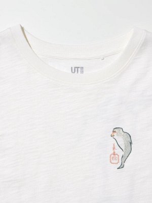 UNIQLO Wagara Animals UT Short-Length T-Shirt – футболка с японским узором