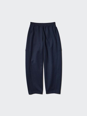 UNIQLO Dry Sweat Curve Pants – брюки из дышащей ткани с изогнутым силуэтом - 09 BLACK