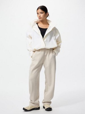 UNIQLO Dry Sweat Curve Pants – брюки из дышащей ткани с изогнутым силуэтом - 30 NATURAL