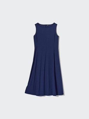 UNIQLO Ultra Stretch AIRism One-Piece – платье из ультрастрейч-материала AIRism укороченной длины - 69 NAVY