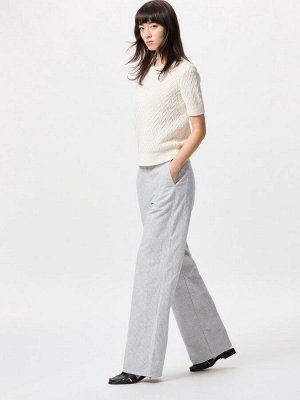 UNIQLO Cotton Blend Straight Pants – прямые брюки из хлопкового микса