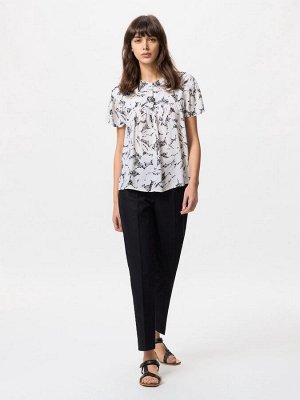 UNIQLO Rayon Print Blouse – блузка из вискозы с цветочным принтом