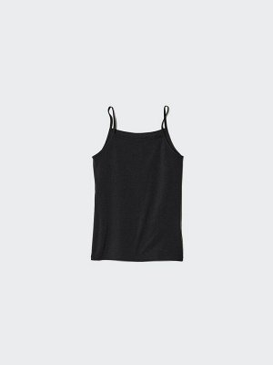 UNIQLO AIRism Cotton Blend Camisole – комбинированная майка с двойным слоем на груди - 00 WHITE