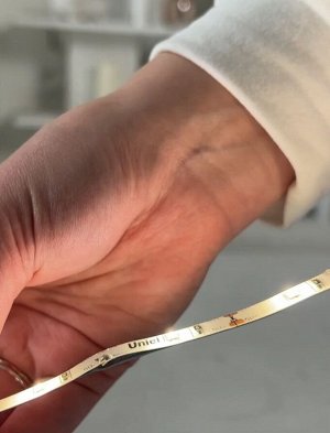 Светодиодная лента на клеящейся основе, 1 метр, IP65, холодно-белый свет, встроенный аккумулятор Li-Ion 1100 мАч, сенсорное управление ULS-R21-2,4W/4000K/1,0M/RECH SENSOR Smart Light