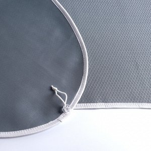 Чехол для гладильной доски, термостойкий 156?52 см, цвет серый