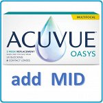 2-недельные контактные линзы ACUVUE OASYS MULTIFOCAL (6 линз) ADD MID