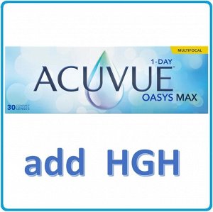 Однодневные контактные линзы ACUVUE OASYS MAX 1-Day MULTIFOCAL (30 линз) ADD HGH