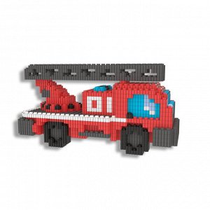 Конструктор Гекко 3D "Пожарная машина", в/к 26,5*17,9*0,5 см, в/к 17,9*13,2*5,1 см