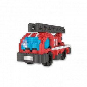 Конструктор Гекко 3D "Пожарная машина", в/к 26,5*17,9*0,5 см, в/к 17,9*13,2*5,1 см