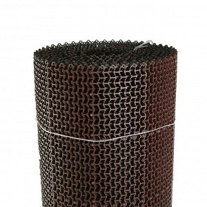 Покрытие ковровое щетинистое без основы «Волна», 1?10 м, сегмент, цвет коричневый