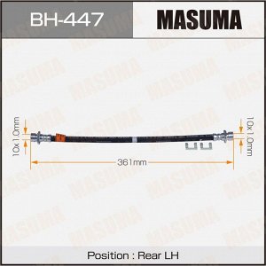Шланг тормозной Masuma для Honda Fit, задний, левый, арт. BH-447