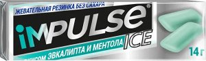 Жевательная резинка Impulse эвкалипт и ментол 14г 30шт
