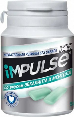 Жевательная резинка Impulse эвкалипт и ментол 56г 6шт