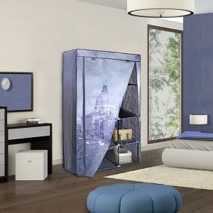 Шкаф для одежды «Венеция», 100?50?170 см, цвет синий