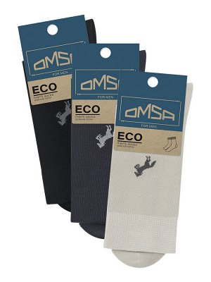 ECO 405  носки мужские Omsa с рисунком на паголенке "лошадка"
