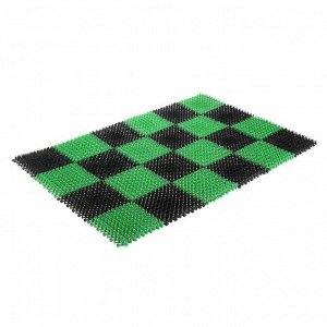 Покрытие ковровое щетинистое 54х81 см "Травка" цвет черно-зеленый