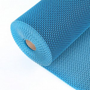 Покрытие ковровое против скольжения «Зиг-Заг Твист», 0,9?10 м, h=4,5 мм, цвет синий