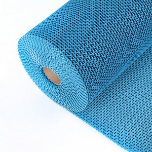 Покрытие ковровое против скольжения «Зиг-Заг Твист», 0,9x10 м, h=4,5 мм, синее