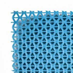 Покрытие ковровое против скольжения «Зиг-Заг Твист», 0,9x10 м, h=4,5 мм, цвет синий